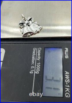 James Avery Retired Christmas Bell Charm Mint Condition Uncut Ring. Sterling