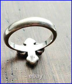 James Avery Retired Cross Ring Size 5 GREAT Patina/Oxidation Classic Piece