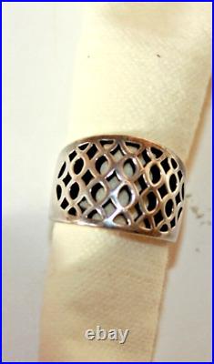 James Avery Retired Cutout Dome Ring 925 Sterling Size 6
