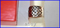 James Avery Retired Cutout Dome Ring 925 Sterling Size 6