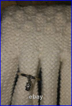 James Avery Retired Dangle Ring Band Ladybug Charm Size 7.25 Ss