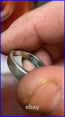 James Avery Retired Design Blue Topaz & 925 Sterling Silver Ring Size 5