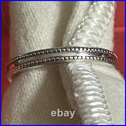 James Avery Retired Double Beaded Band Ring/Size-7