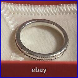 James Avery Retired Double Beaded Band Ring/Size-7