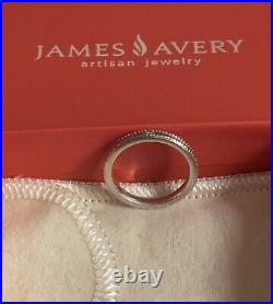 James Avery Retired Double Beaded Band Ring/Size-7