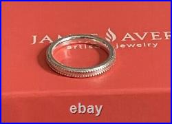 James Avery Retired Double Beaded Band Ring/Size-7