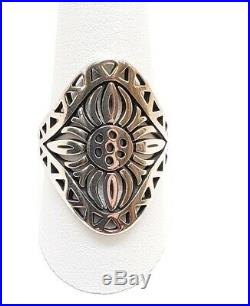 James Avery Retired Flor Del Sol Ring. 925 Preowned Size 10