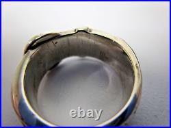 James Avery Retired Floral Belt & Buckle Sterling Silver Ring. 925 Jewelry