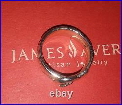 James Avery Retired Floral Buckle Ring Size 8 Belt Flowers Vintage
