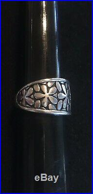 James Avery Retired Flower Band Ring Size 6.75 Sterling Silver