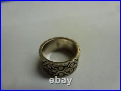 James Avery Retired Flower Eternity Sterling Silver Band Ring Size 5