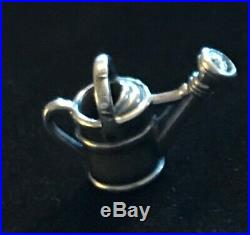 James Avery Retired Garden Watering Can Charm Sterling Silver No Jump Ring