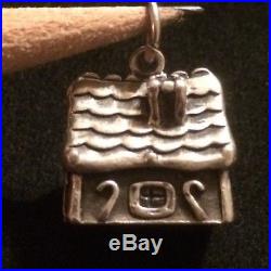 James Avery Retired Gingerbread House Charm 3d Sterling Silver Rare Ring Is Cut