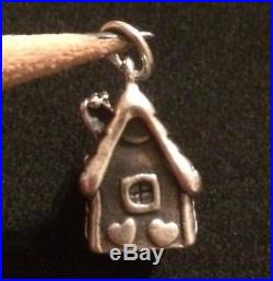 James Avery Retired Gingerbread House Charm 3d Sterling Silver Rare Ring Is Cut