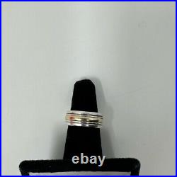 James Avery Retired Gold and Silver Wedding Band Size 5