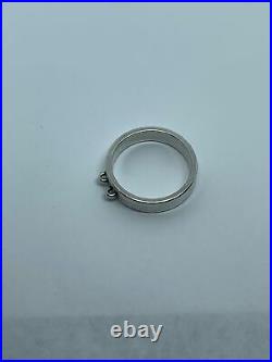 James Avery Retired HTF Wide Double Loop Dangle Ring