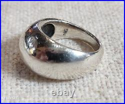 James Avery Retired Hammered Dome Ring Sterling Silver Size 8