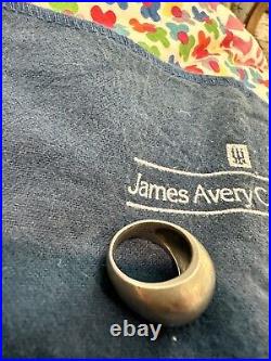 James Avery Retired Hammered Dome Sterling Silver