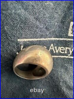 James Avery Retired Hammered Dome Sterling Silver