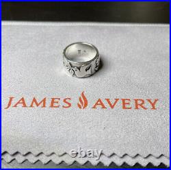 James Avery Retired La Paloma Dove Ring With Flowers