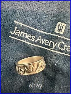 James Avery Retired Ocean Theme Sea Shells Ring Wide HTF