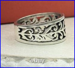 James Avery Retired Open Adorned Band Ring Size 6.5 / 4.07 G