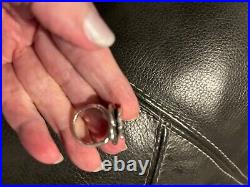 James Avery Retired Pansy SS Ring WithCubic. Great condition