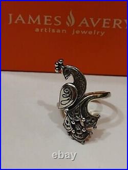 James Avery Retired Peacock Ring Size 9.5