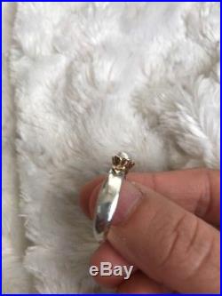 James Avery Retired Pearl Gold & Silver Ring