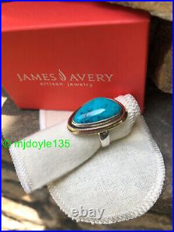 James Avery Retired Puerto De Luna Sterling Silver and Bronze Ring 8 HTF L@@K