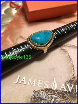 James Avery Retired Puerto De Luna Sterling Silver and Bronze Ring 8 HTF L@@K