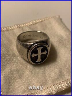 James Avery Retired Raised Fleuree Cross Ring Size 9 James Avery Retired Raised Fleuree Cross Ring Size 9