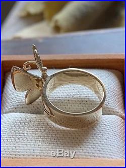 James Avery Retired & Rare 14K Gold Mariposa Ring Butterfly