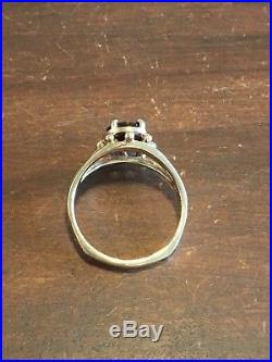 James Avery Retired Rare 14k Gold Sencillo Garnet Ring