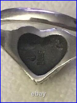 James Avery Retired Rare Margarita Heart Ring Size 7.5