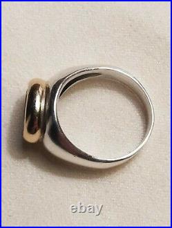James Avery Retired Regent Oval Garnet Ring Size 7 925 & 14 K