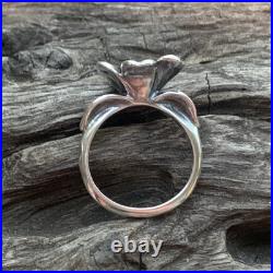 James Avery Retired Ring 18K Gold and Sterling Silver April Flower Ring Size 7.5 James Avery Retired Ring 18K Gold and Sterling Silver April Flower Ring Size 7.5