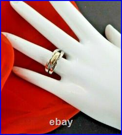 James Avery Retired Ring Band Fancy 7.2 Gm Solid 925 Sterling 14K Yellow Gold 6