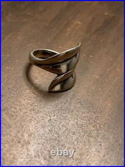 James Avery Retired Ring Of Leaves Sterling Silver Ring Size 7.5