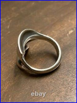 James Avery Retired Ring Of Leaves Sterling Silver Ring Size 7.5