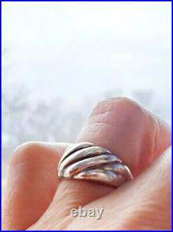 James Avery Retired Simple Classic Ribbed Ring Size 7 in JA Box