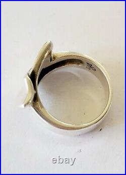 James Avery Retired Size 7 Overlap Ring Sterling Silver Beautiful Piece! Size 7