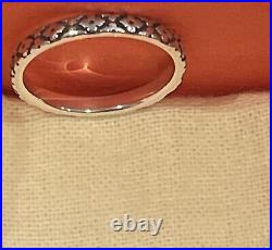 James Avery Retired Sterling Floral Garland Band Ring/ Size-7