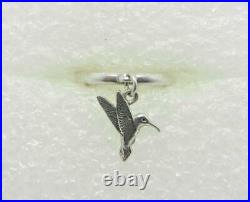 James Avery Retired Sterling Hummingbird Charm Dangle Ring Size 6.5 Lb-c1520