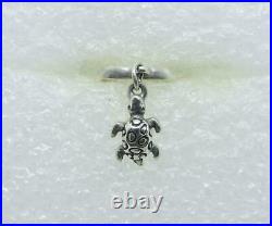 James Avery Retired Sterling Sea Turtle Charm Dangle Ring Size 7 Rare Find