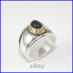 James Avery Retired Sterling Silver 14K Yellow Gold Christina Ring Size 6.5 GGC