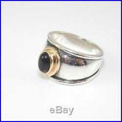 James Avery Retired Sterling Silver 14K Yellow Gold Christina Ring Size 6.5 GGC