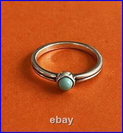 James Avery Retired Sterling Silver And Turquoise Ring Size 7 1/4