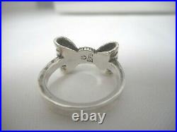 James Avery Retired Sterling Silver Bow Ring Size 3 3/4