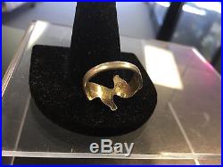 James Avery Retired Sterling Silver Double Horse Head Rare Ring